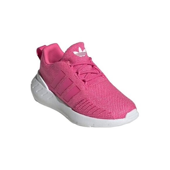 Adidas Kids' Swift Run 22 Shoes Punk Size 2 | Lightweight Cushioned Sneakers - Picture 3 of 7